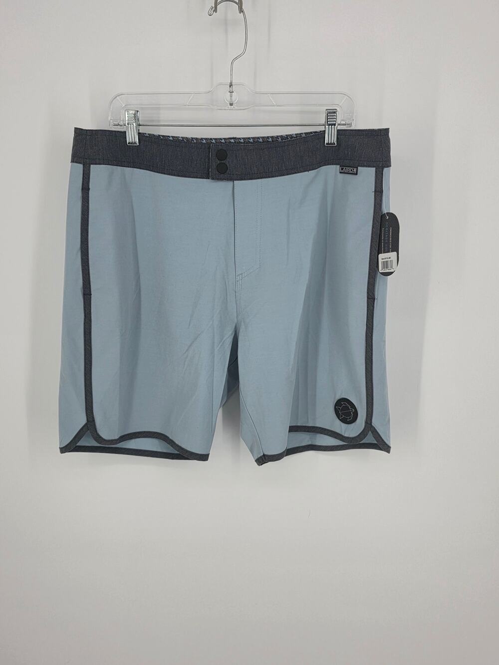 Laird Apparel Board Shorts Mens 36 NWT Gray Spandex Stretch Swim Trunks Surf